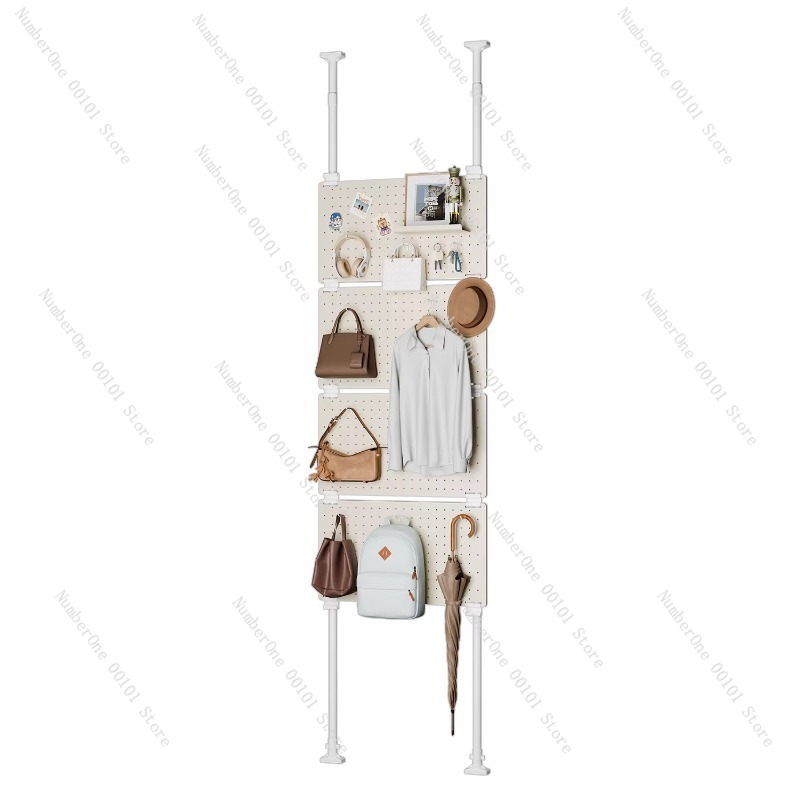 Wall Organizer Pocket - Półka ścienna wielopoziomowa z perforowaną tablicą,