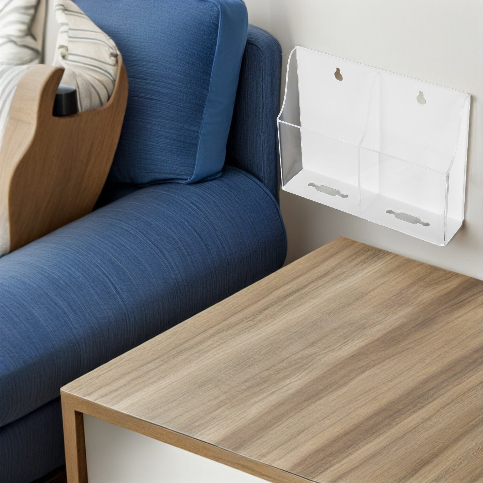 Wall Organizer Pocket - Przezroczysty akrylowy uchwyt na pilot montowany