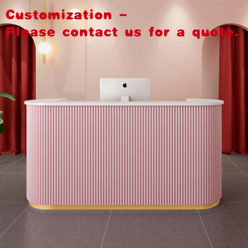 Office Furniture Luxury - Biurko recepcyjne z MDF, nowoczesne, luksusowe,