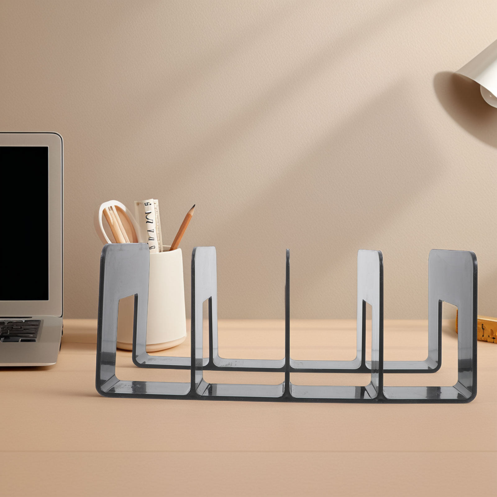 Magazine File Holder - Wielokomorowy organizer na książki na biurko