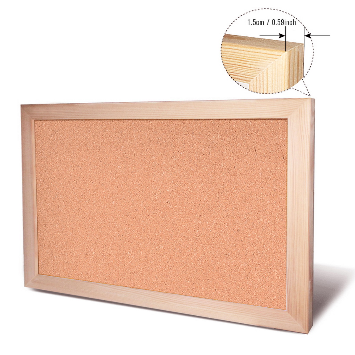 Tablica korkowa w ramie z drew – Bulletin Board Cork recenzja i cena