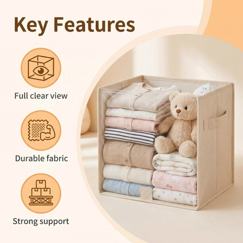 Przezroczysty pojemnik z tkani – Office Storage Cabinet recenzja i cena