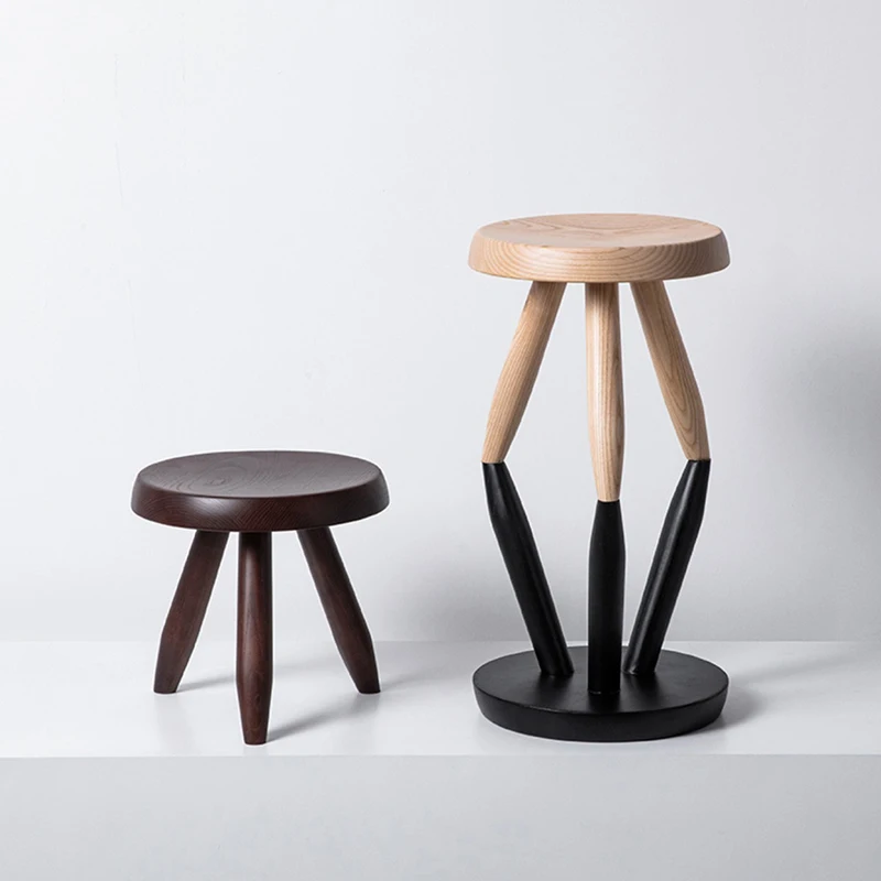 Stołek okrągły z litego drewna – Office Furniture For Sale recenzja i cena
