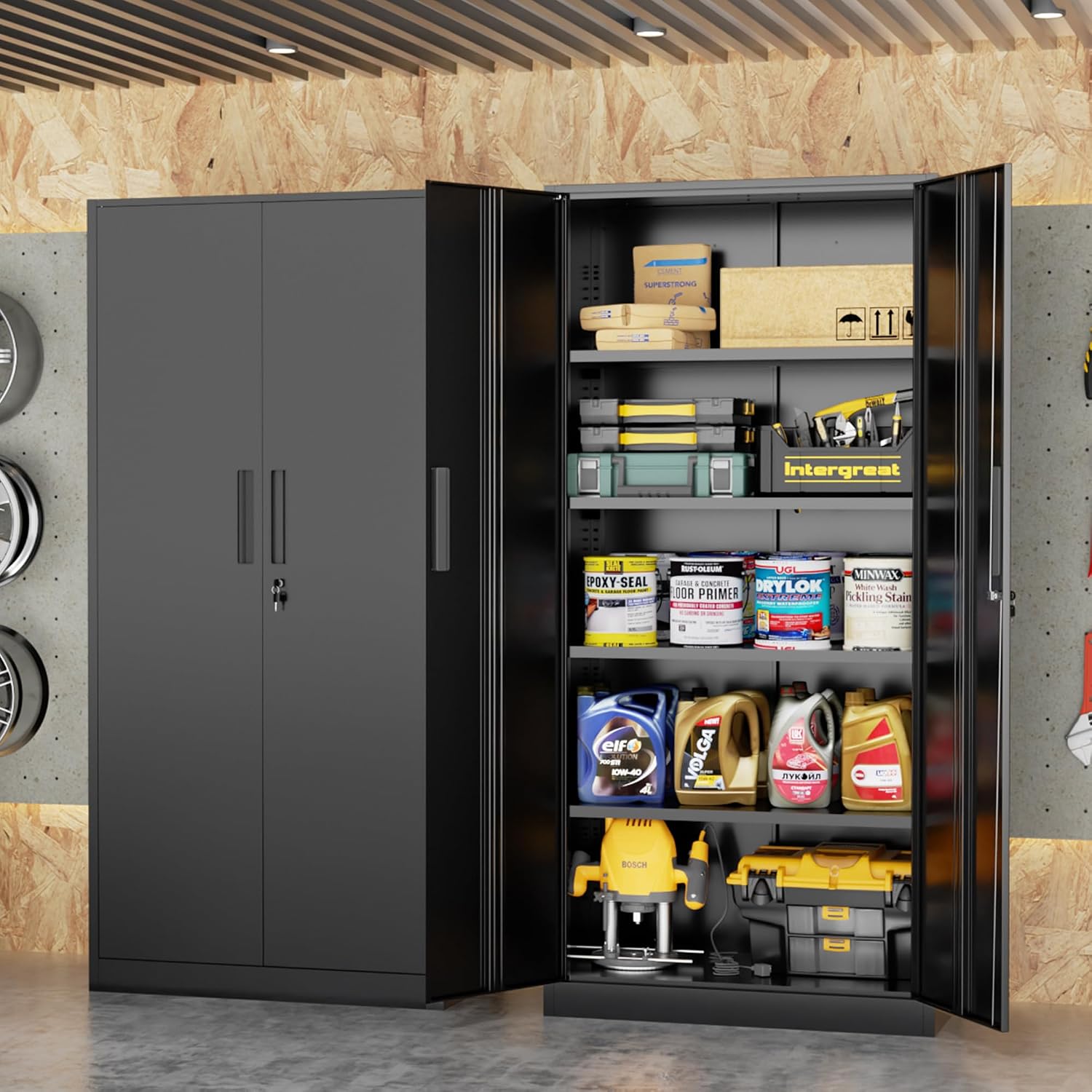 Wysoka metalowa szafa magazyno – Office Storage Cabinet recenzja i cena