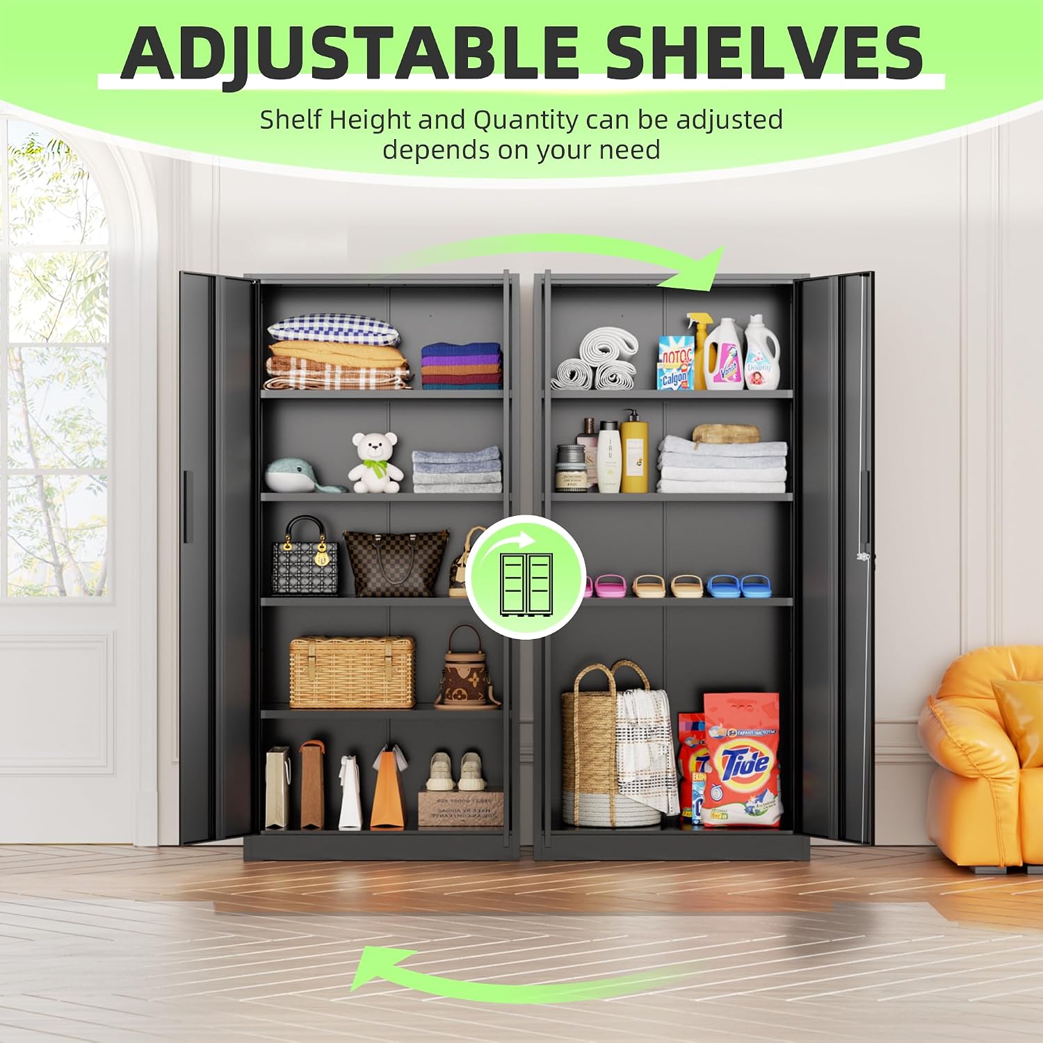 Wysoka metalowa szafa magazyno – Office Storage Cabinet recenzja i cena