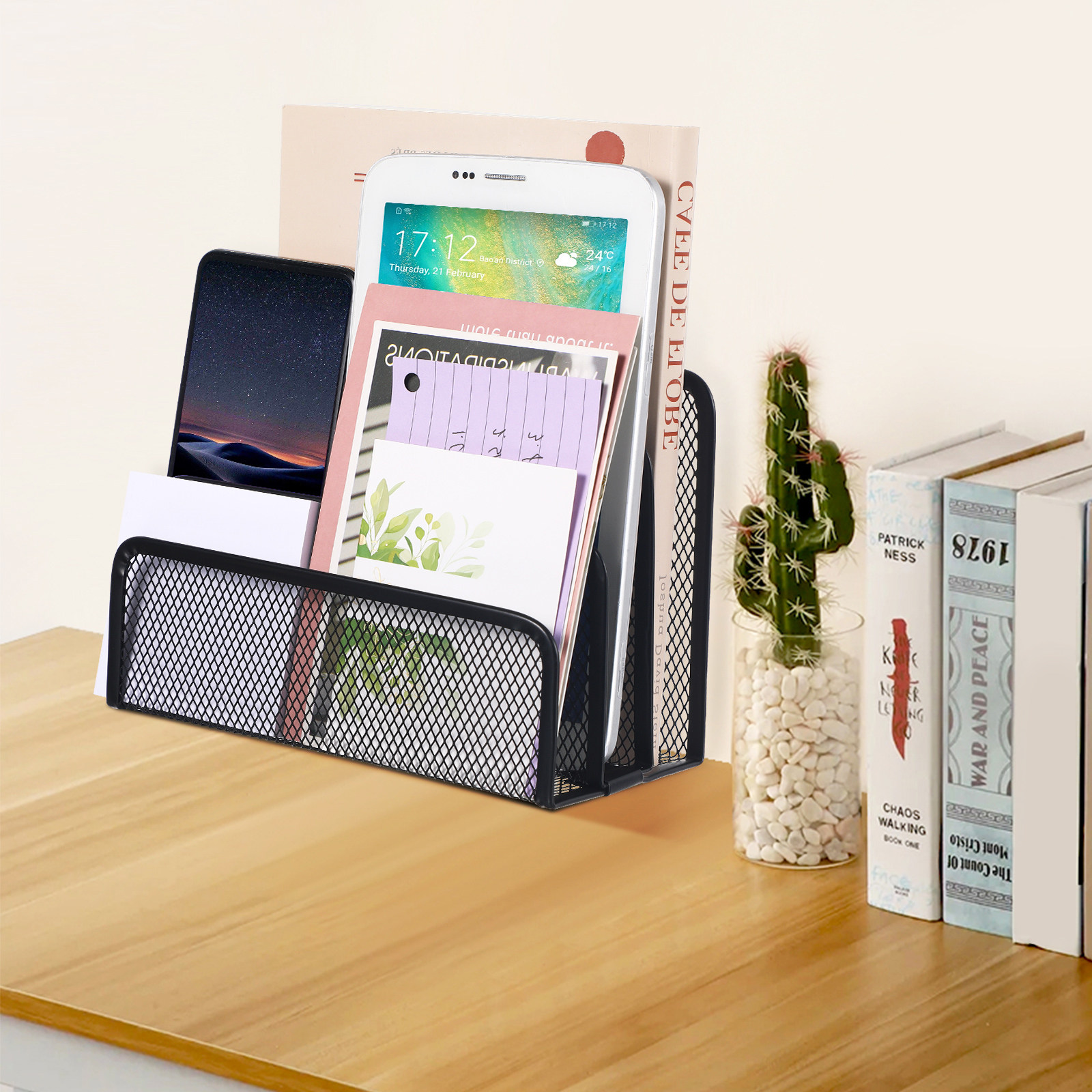 Trzykomorowy metalowy organize – Magazine File Holder recenzja i cena