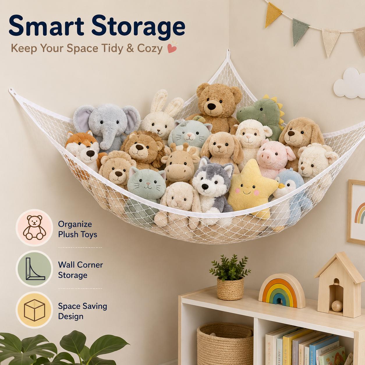 Hamak na zabawki z siatki, wis – Wall Organizer Pocket recenzja i cena